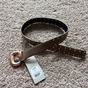 Mint velvet Studded Belt with Gold Buckle